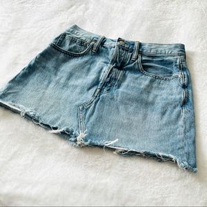 Madewell blue denim jean skirt sz 27 (M724)